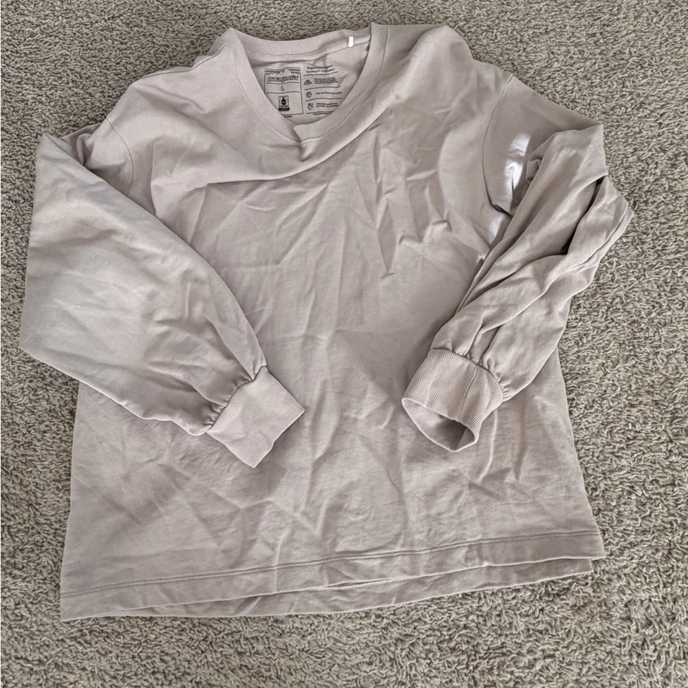 Patagonia Organic Cotton light mauve Long Sleeve